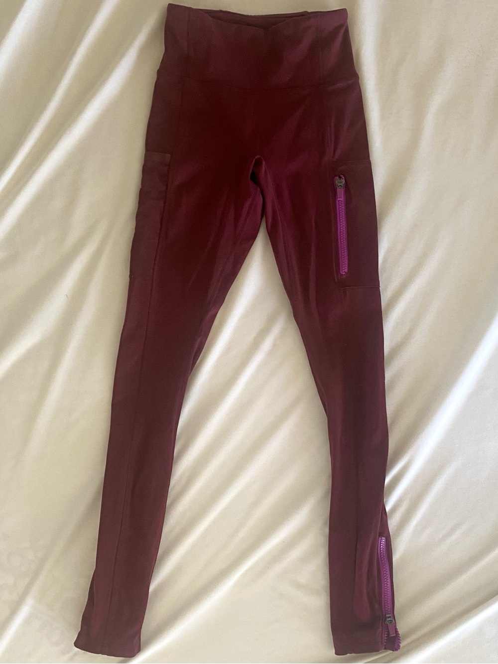 Fabletics Motion365 High-Waist Deep Burgundy Leggings